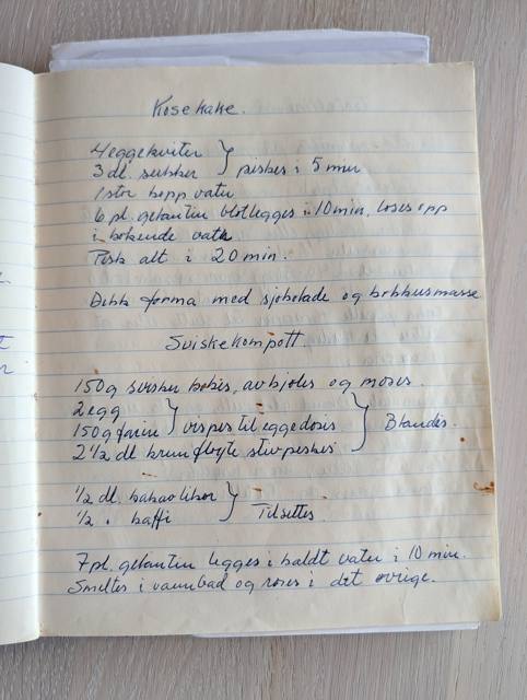 Skann: Kosekake og sviskekompott